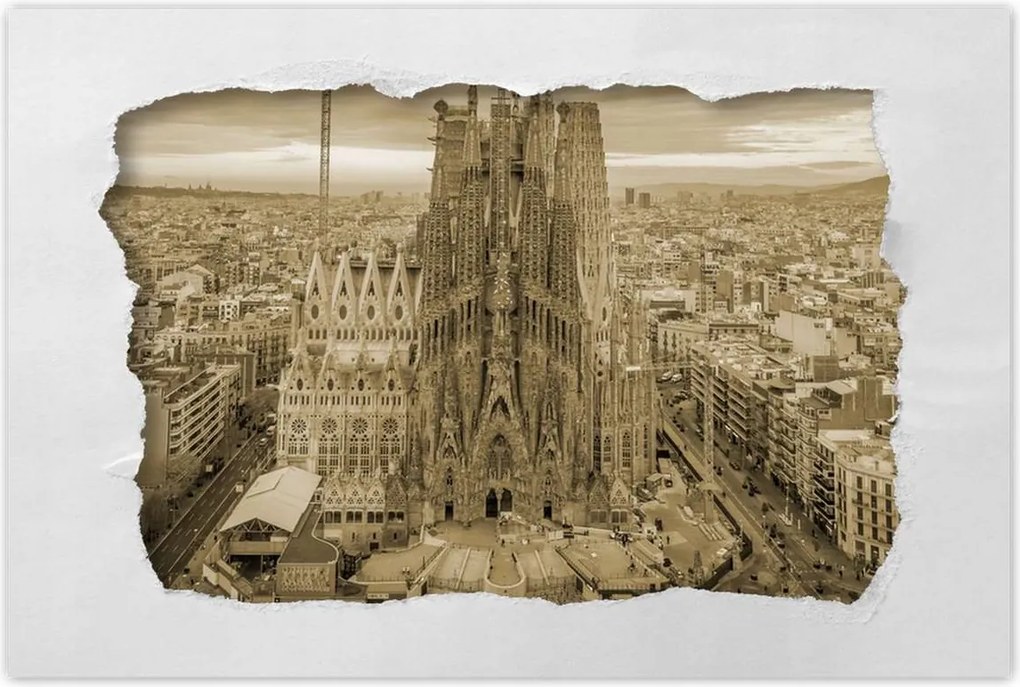 Poszterek 60x40 Napsütéses nap Barcelona