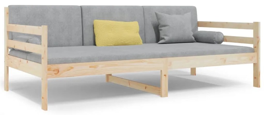 tömör fenyőfa kanapéágy matrac nélkül 90 x 190 cm