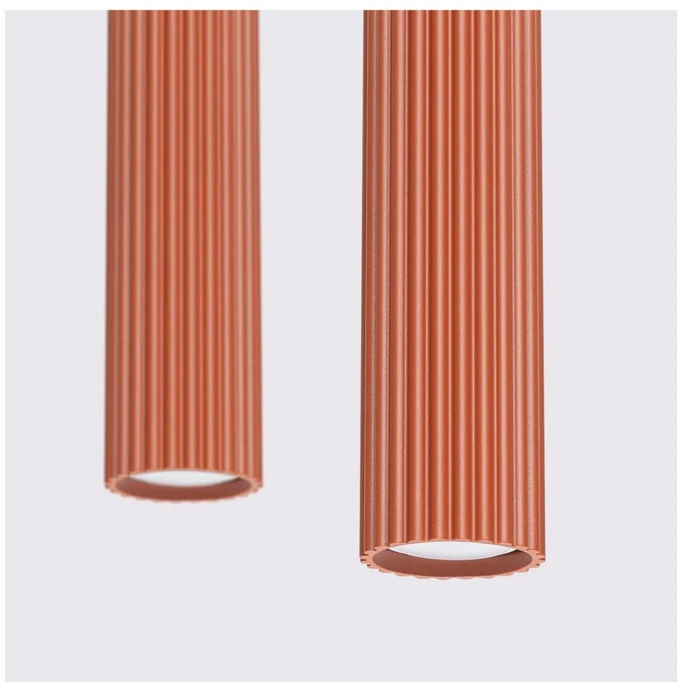 Téglavörös függőlámpa Gleam – Sollux