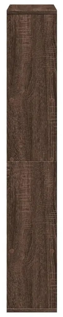 barna tölgy színű szerelt fa könyvespolc 72 x 20 x 120 cm