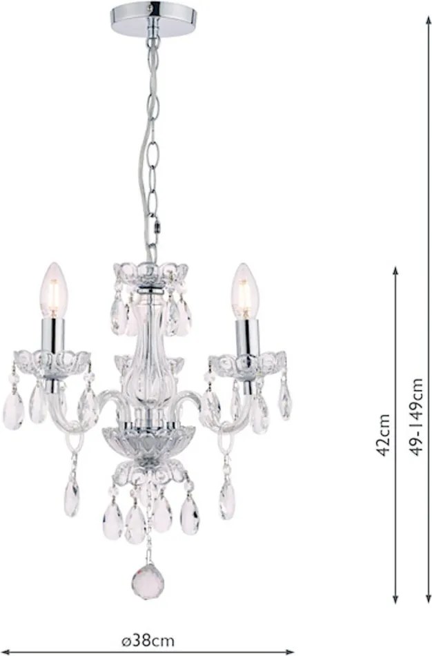 Laura Ashley Laura 3691062-Q Csillár 3x40W/E14 IP20