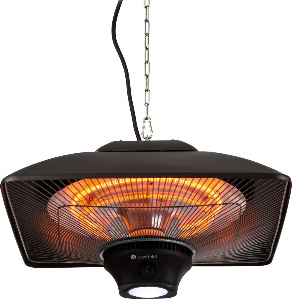 Blumfeldt Heat Square, infravörös hősugárzó, 1000 / 2000 W, szén fűtőtest, IP24, LED