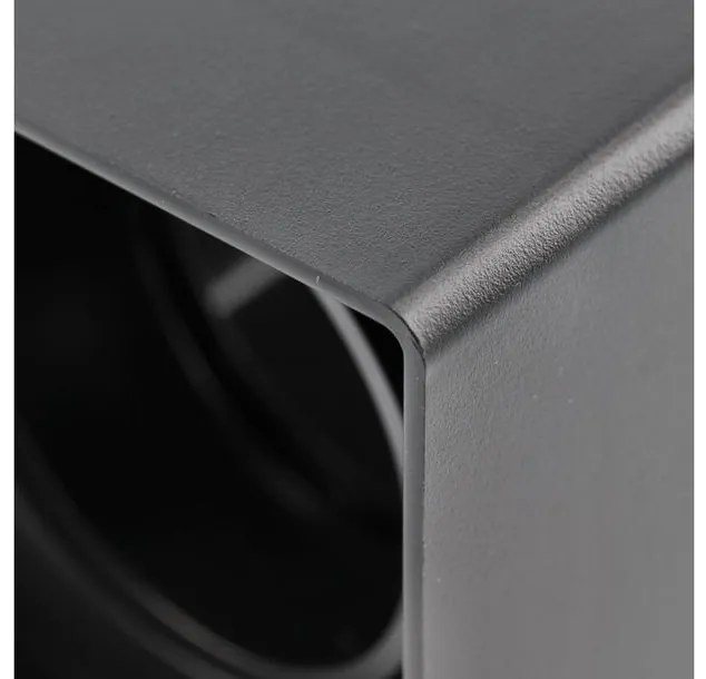 Lámpa Mennyezeti lámpatest RESTO, PC, 80x80x125 mm, IP20, max 20W, négyzet, fekete