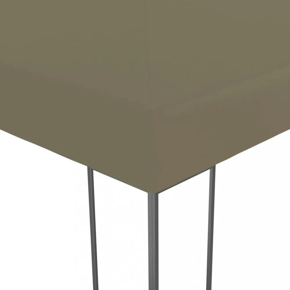 tópszínű kerti pavilon 3 x 3 m 180 g/m²