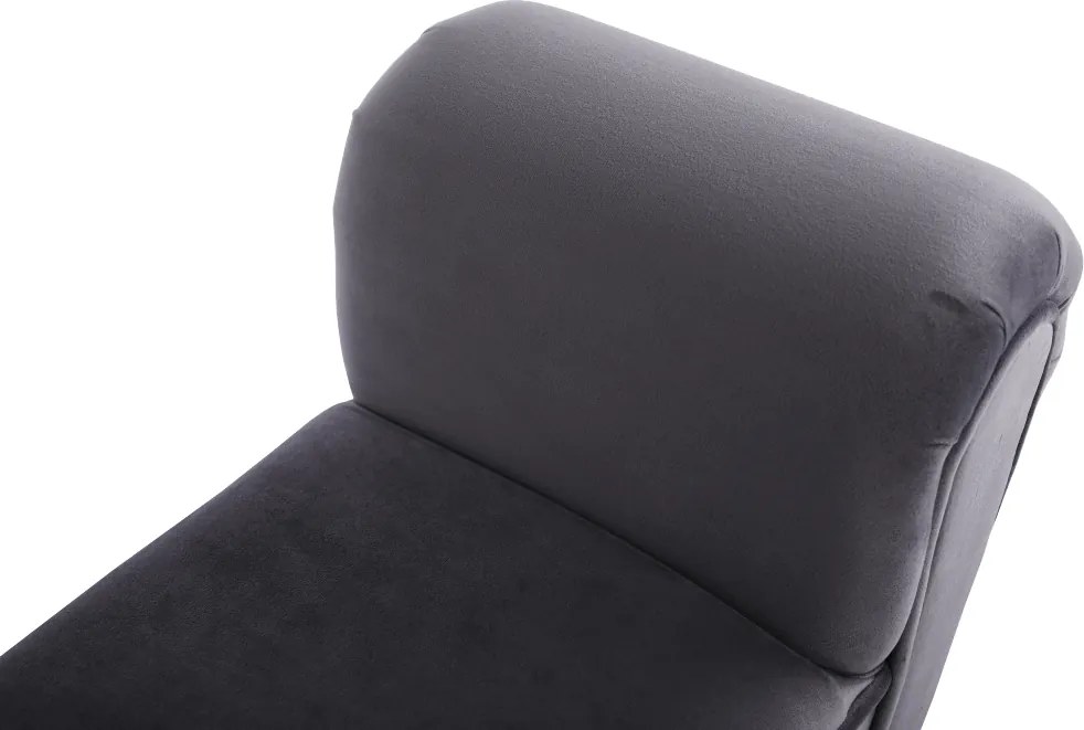Lóca, Velvet szövet, szürke/fekete, BURDA