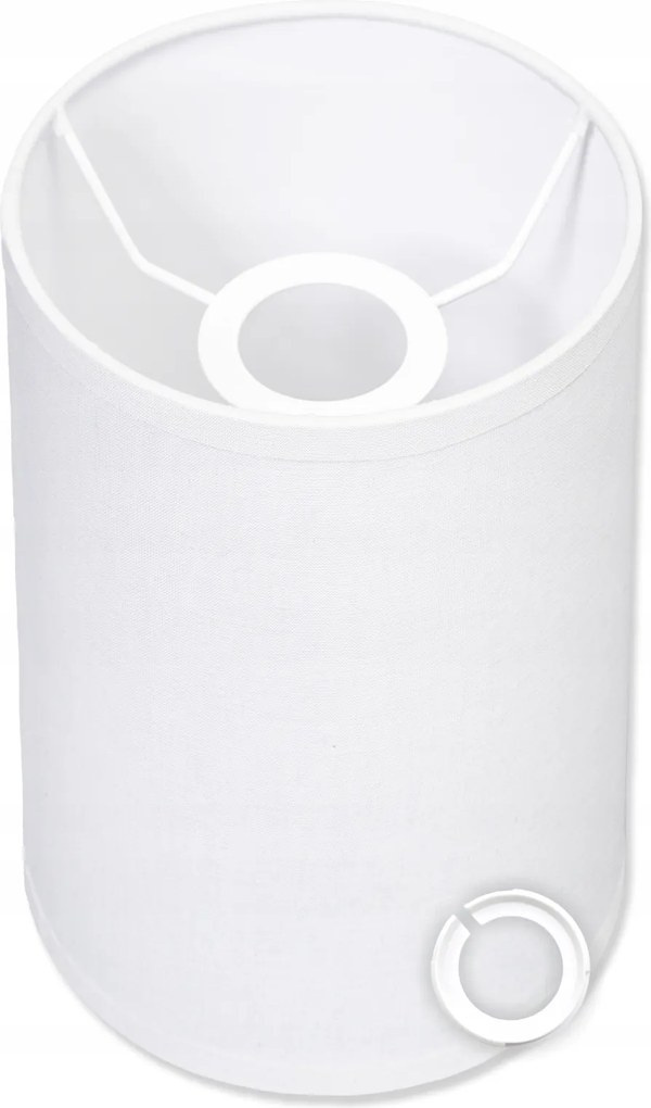 Lámpabúra Álló függő lámpabúra Fehér szövet Tuba pamut