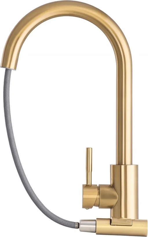 Konyhai Csaptelep Kihúzható Kifolyócső Acél Csaptelep Arany Loseto Gold