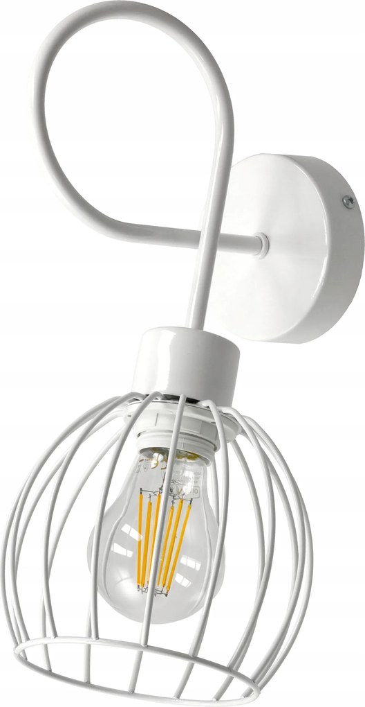 Mennyezeti Fali Lámpa Acél Gömb E27 Fehér