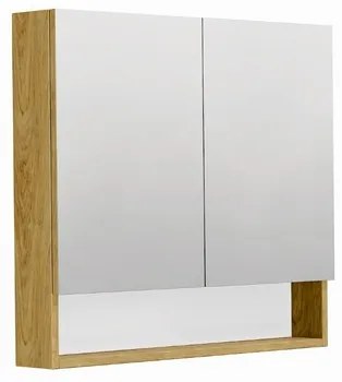 Tükörszekrény SAT Cubeway 80x14x72 cm laminált tölgy hickory GALCU80DH