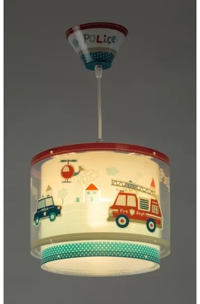 Dalber D-60612 - Gyermek csillár POLICE 1xE27/60W/230V