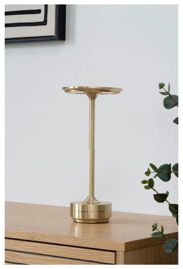 Sárgaréz színű LED asztali lámpa (magasság 28,5 cm) Lyneham – House Nordic