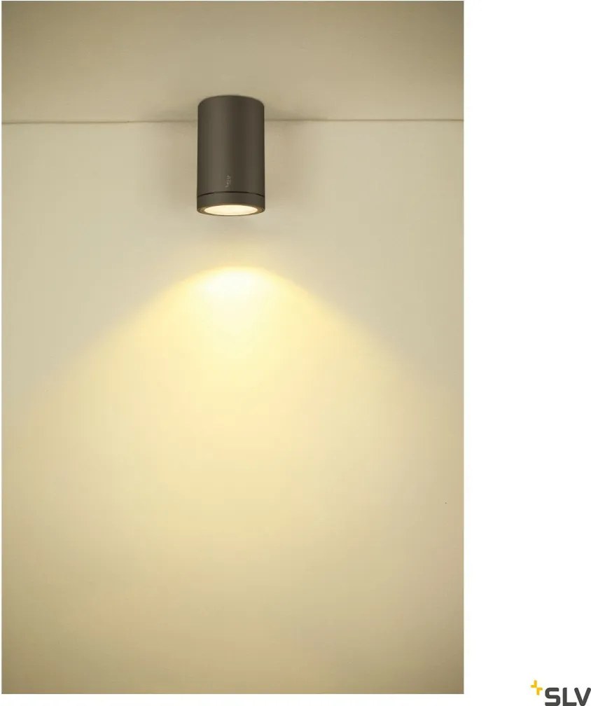 SLV 1003426 ENOLA ROUND Modern Kültéri Mennyezeti Lámpa Antracit, Átlátszó LED IP65