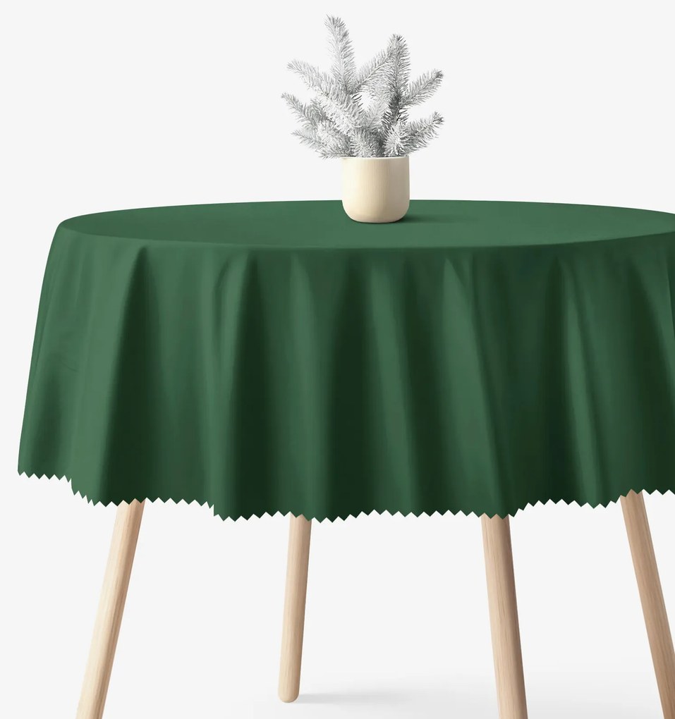 Goldea kör alakú teflonos terítő - sötétzöld Ø 140 cm