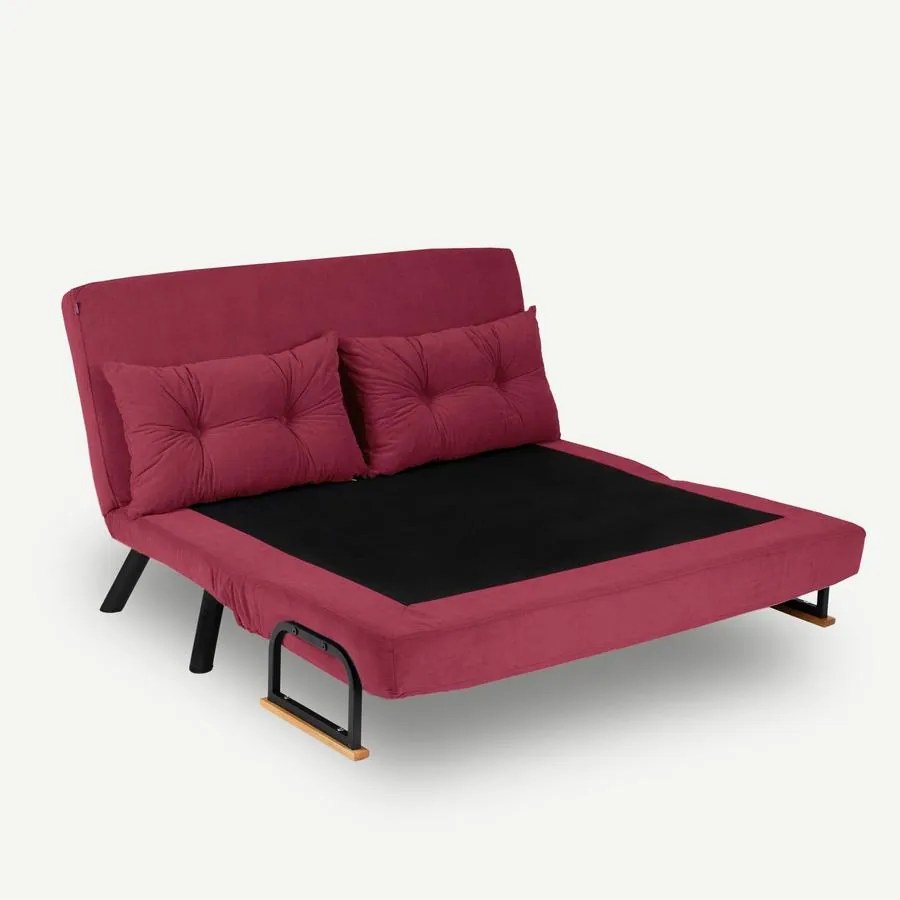 2 személyes kanapéágy Homoko 2-Seater - Sötétbordó