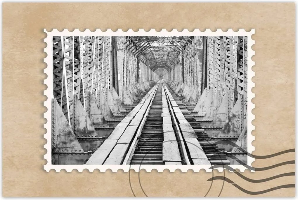 Poszterek 120x80 Vasúti híd Vasút