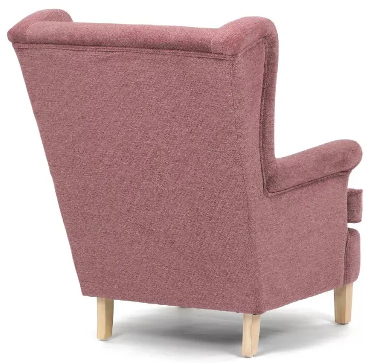 Fotoliu tip ureche, tapițerie din stofă roz, AK-388 PINK2 Belföldi raktárról