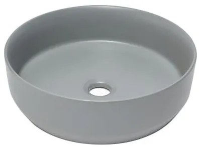 Mosdó lapra SAT Infinitio 39x39 cm szürke mat csaptelep nyílás nélkül SATINF3939LGRM