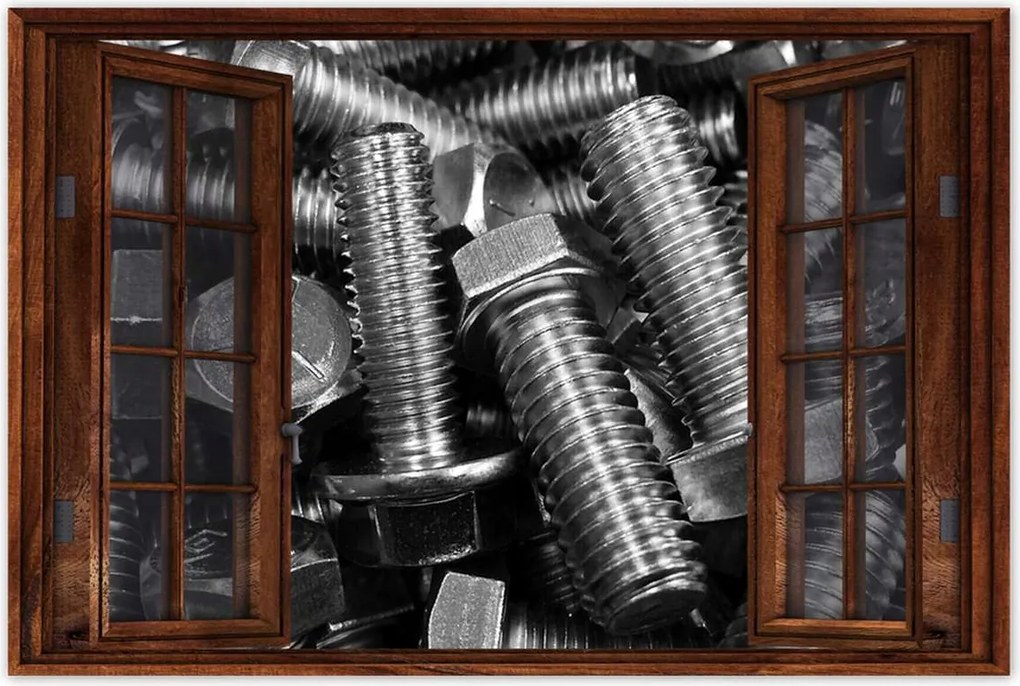 Poszterek 60x40 Csavarok Fém