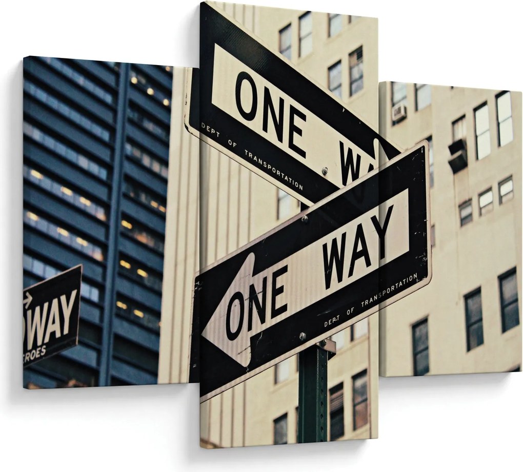 Kép - New York ONE WAY (90x60 cm)