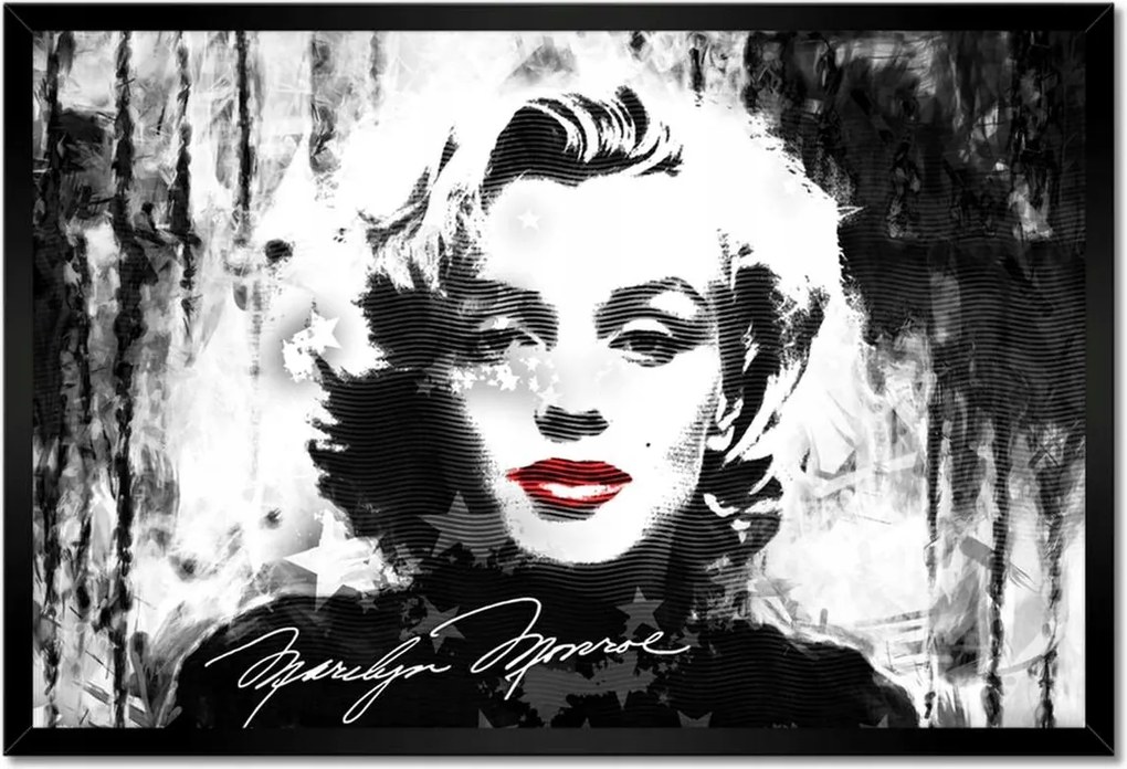Poszterek keretben 60x40 Marilyn Monroe Ajkak szája