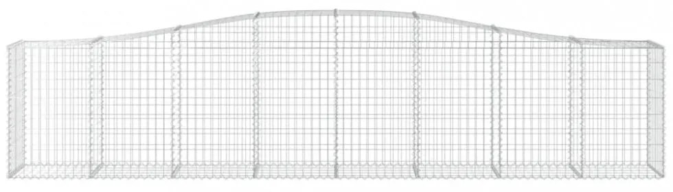 25 db íves horganyzott vas gabion kosár 400x50x80/100 cm
