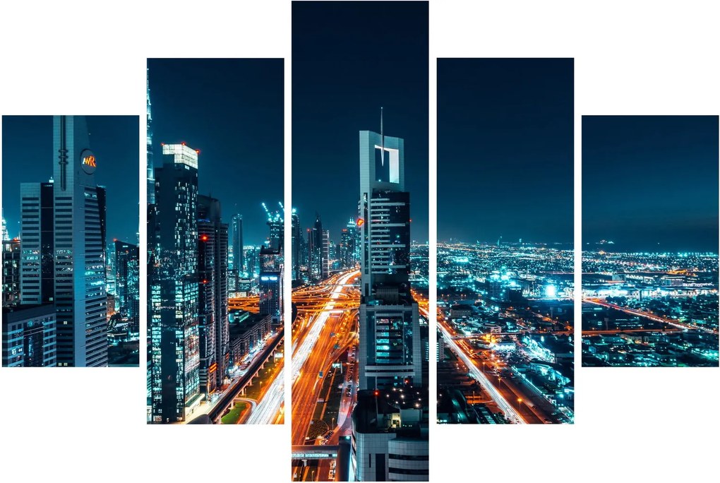 Kép - Dubai éjszaka (150x105 cm)