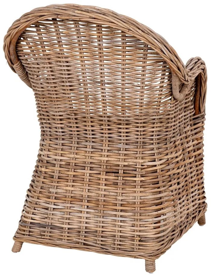 Natúr színű rattan kerti szék szett 2 db-os Larisa – House Nordic