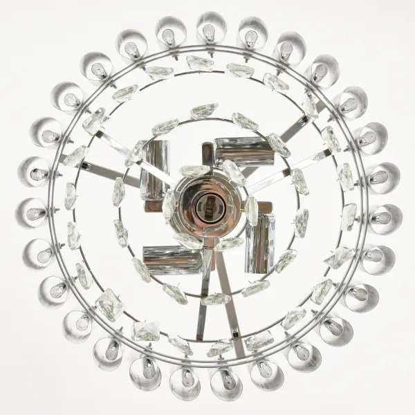 Brilagi - Láncos csillár ECLIPSE 5xE14/10W/230V átm. 38 cm ezüstszínű