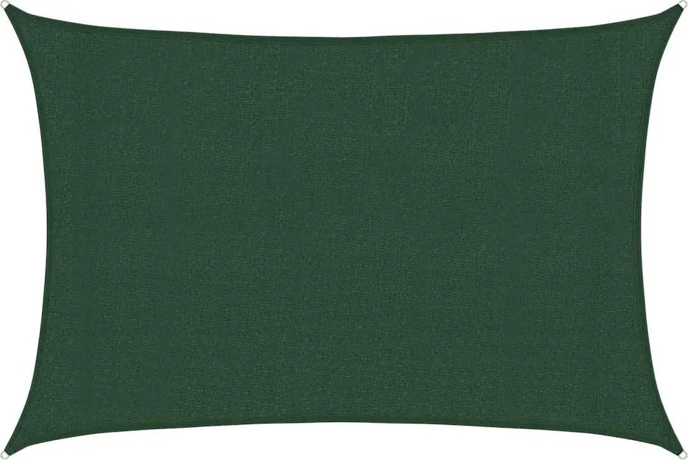 vidaXL sötétzöld HDPE napvitorla 160 g/m² 3 x 4,5 m