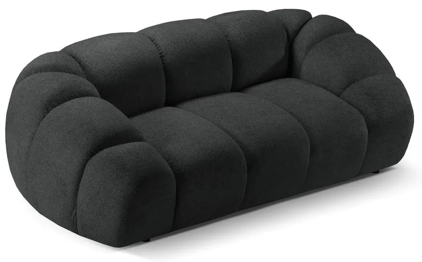 Fekete kanapé 214 cm Diana – Micadoni