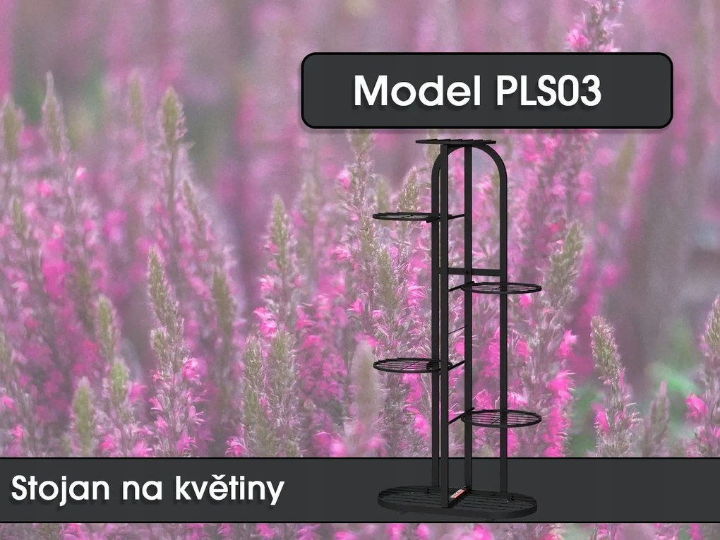 Virágtartó állvány PLS03, 107 x 47,5 x 24 cm