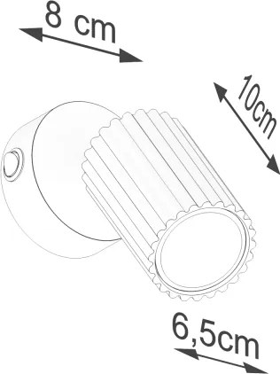 Brilagi - LED fali spotlámpa CRESTO 1xGU10/10W/230V rózsaszín