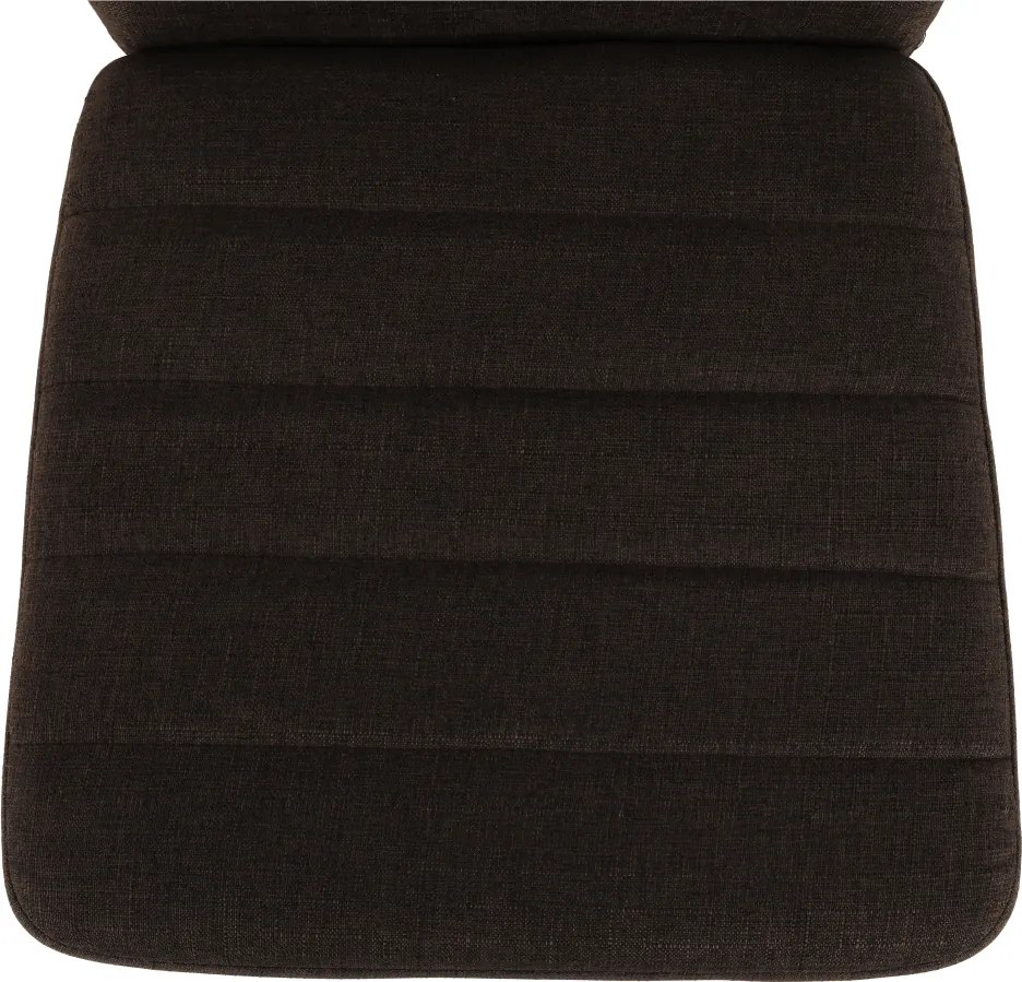 Szék, sötétbarna szövet/bükk, COLETA NOVA