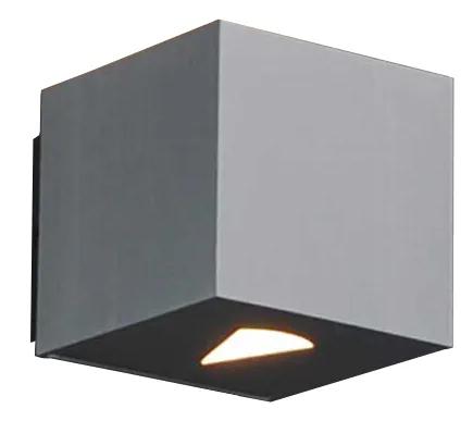 Modern fali lámpa alumínium négyzet - Hatás