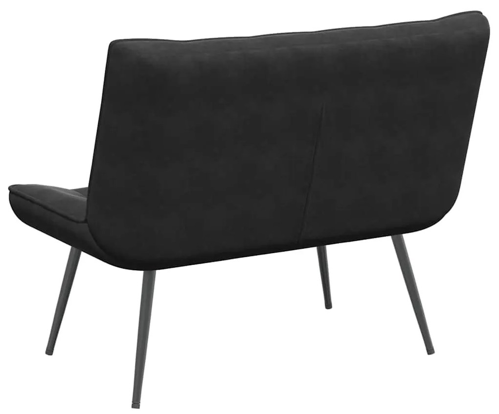 fekete bársonypad 110 x 74 x 84 cm