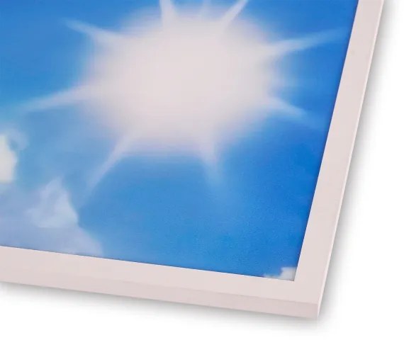 Brilagi-LED Dimmelhető lámpatest SLIMFRAME LED/58W/230V 60x60 cm ezüst/kék+távirányító