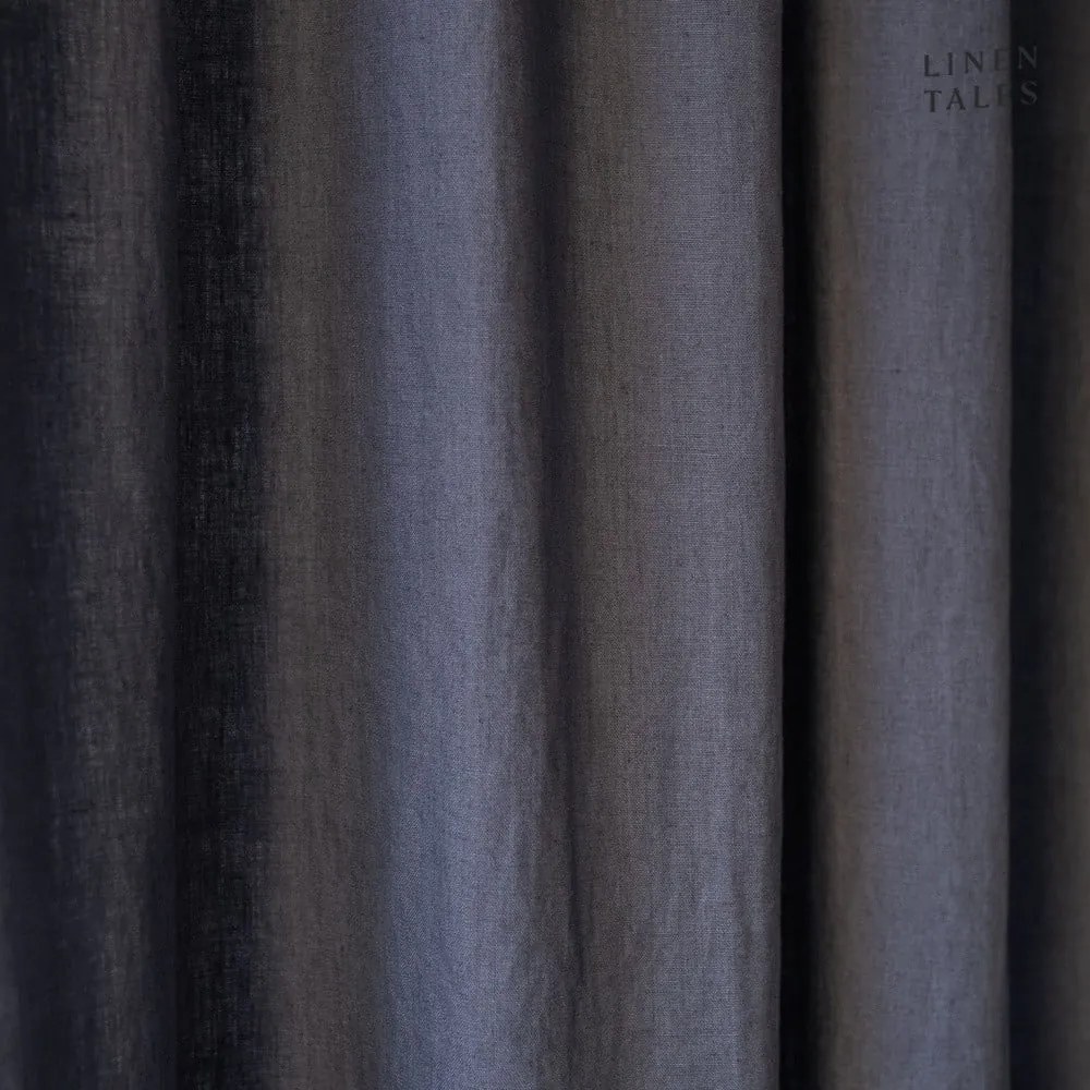 Sötétszürke függöny 140x170 cm Night Time – Linen Tales