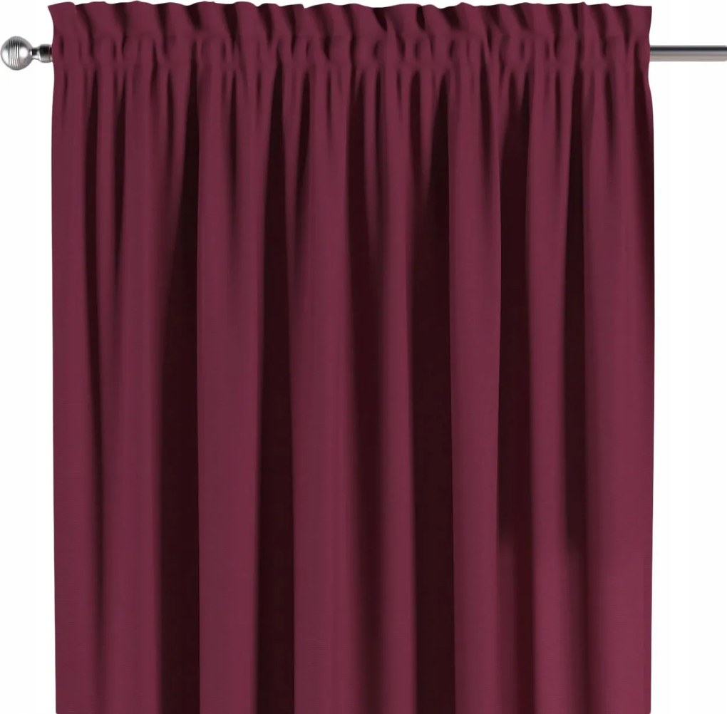 Dekoria Csatornafüggöny frufruval 1 db 130x260cm piros árnyalatok