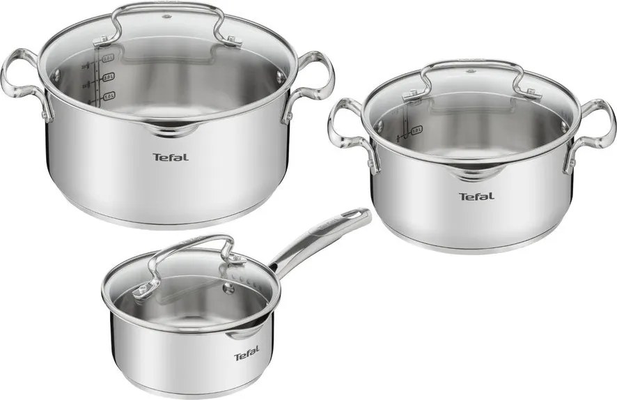 Rozsdamentes acél edény készlet 6 db-os DUETTO+ G719S655 – Tefal