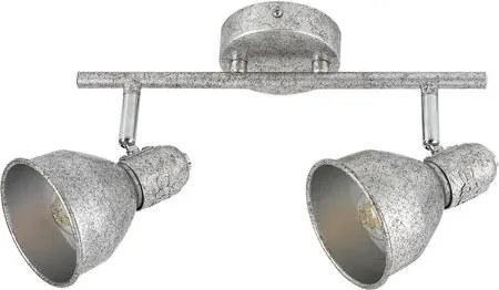 Rabalux beltéri karos spotlámpa e14 2x40w antik ezüst thelma