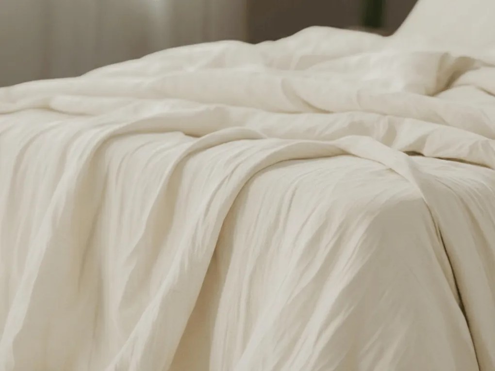 Muszlin ágyneműhuzat PURELY krémszínű Ágyneműhuzat mérete: 2 ks 80 x 80 cm | 200 x 200 cm