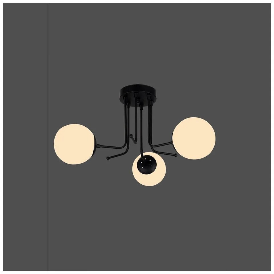 Star fekete mennyezeti lámpa, magasság 34 cm - Squid Lighting