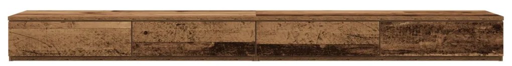 Ágy fiókok régi fa 180x36,5x16,5 cm mérnöki fa