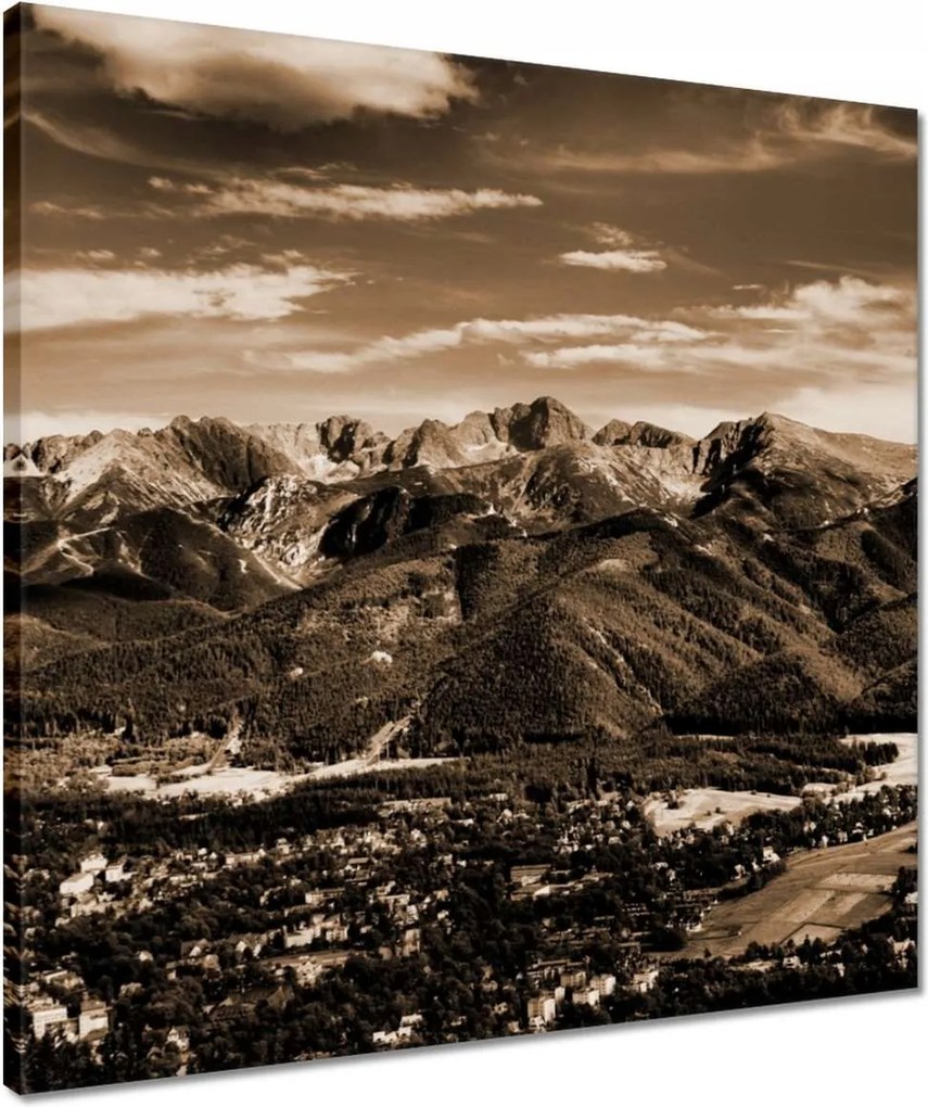 Vászonkép 50x50 Tátra Lengyel hegyek Kilátás