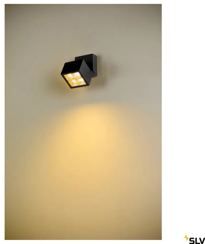 SLV 1007458 CUBE Modern Kültéri Fali Lámpa Antracit LED IP65