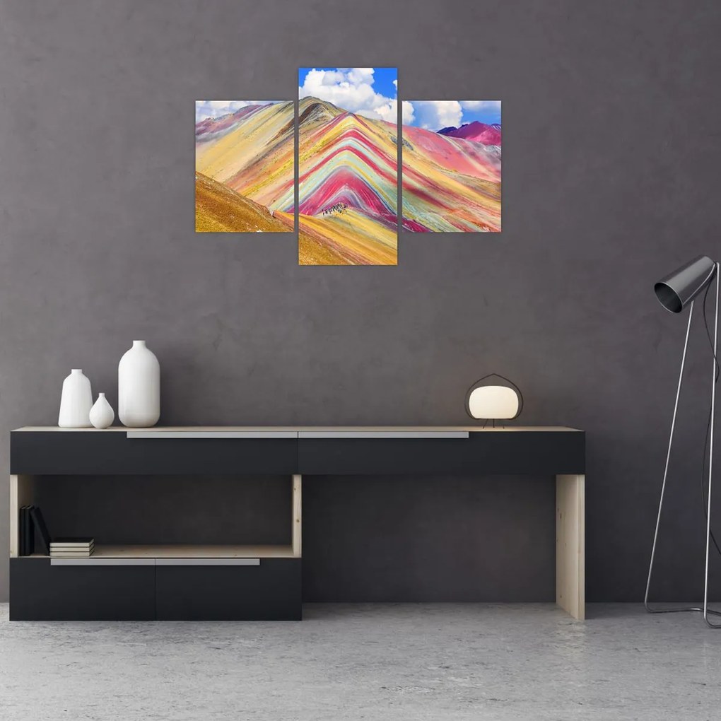 Kép - Rainbow Mountain, Peru (90x60 cm)