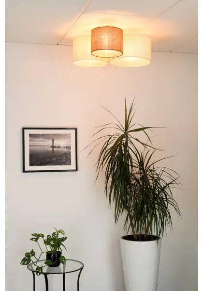 Brilagi - Mennyezeti lámpa SPIDER 3xE27/15W/230V bézs/krém