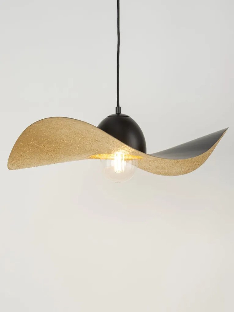 SIGMA LIGHTING 32347 KAPELLO Modern Függesztett Lámpa Fekete, Réz E27 IP20