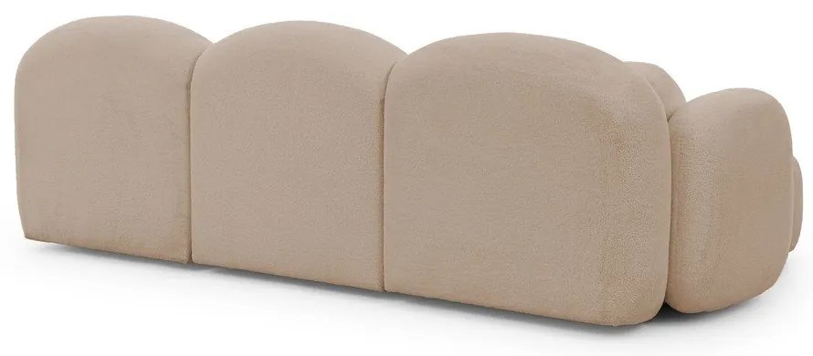 Világosbarna buklé sarokkanapé (U alakú) Orbit – Ropez