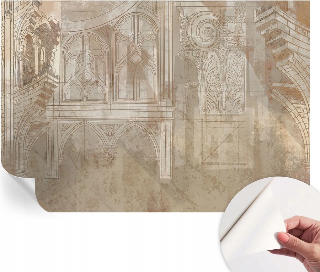 Fotótapéta Falra Hálószoba Nappali Történelmi díszek 152x104 cm